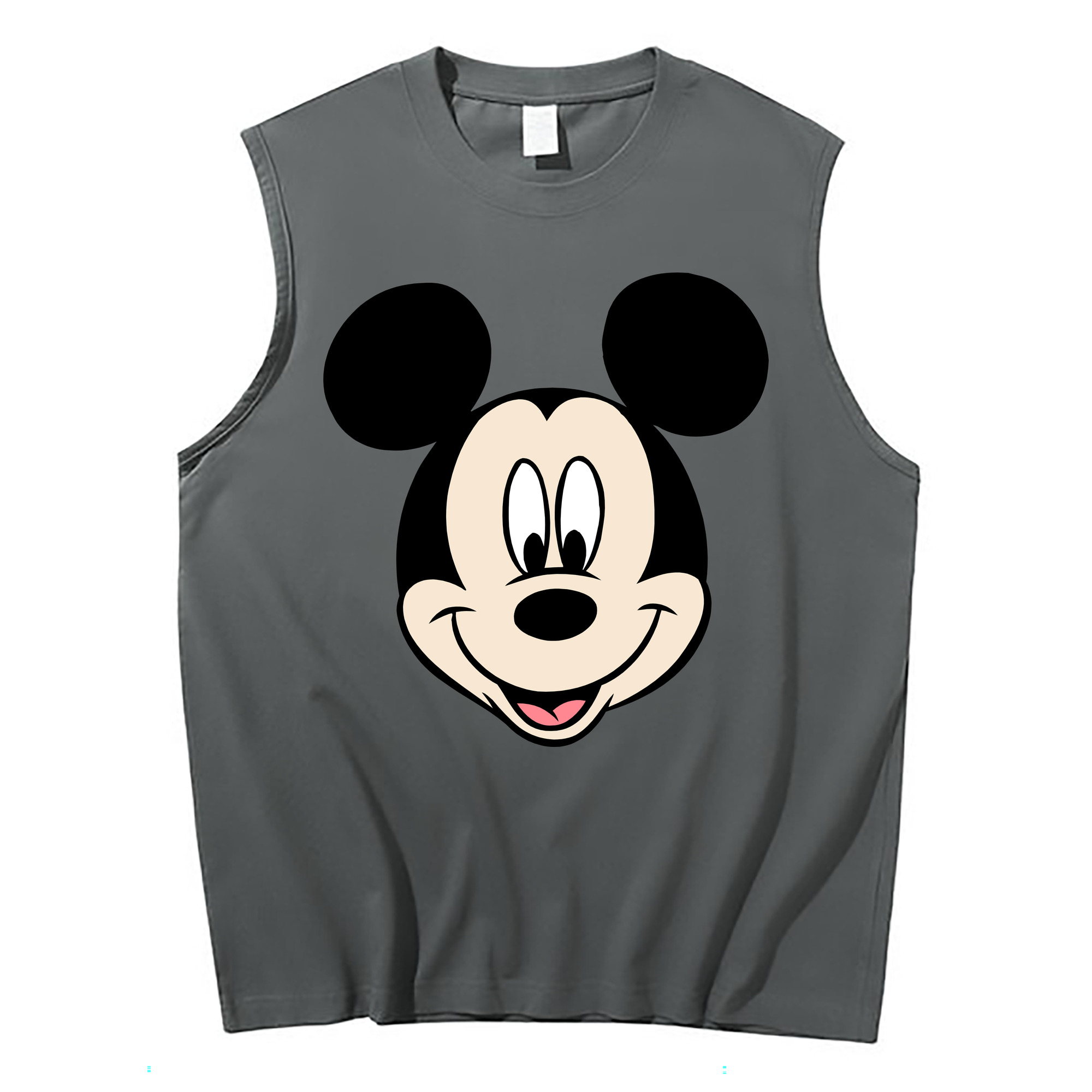 ミッキーマウス Mickey Mouse コットン100％タンクトップ（フロントプリント）
